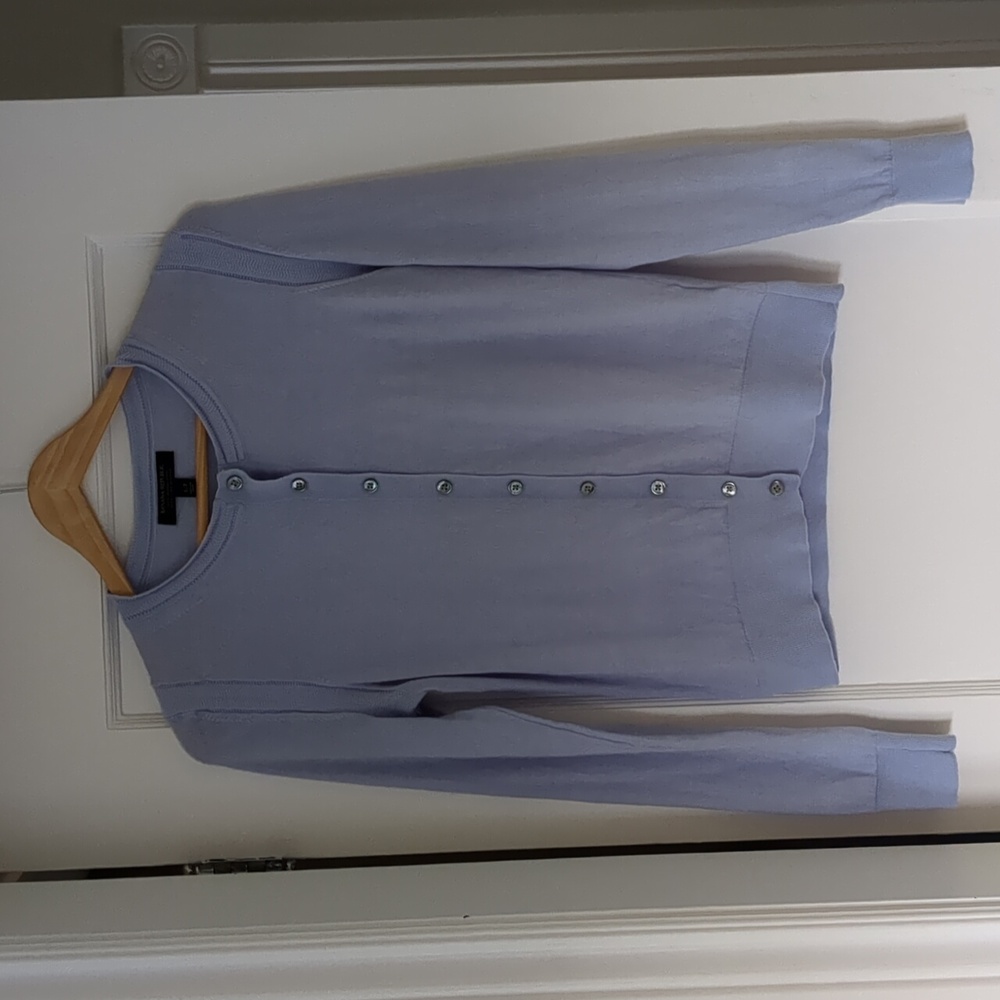 Banana Republic Classic Lilac Merino Wool Cardigan